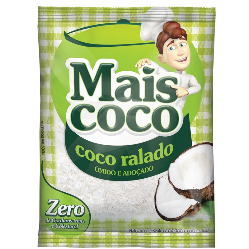 COCO RALADO ÚMIDO ADOÇADO MAIS COCO 1 KG