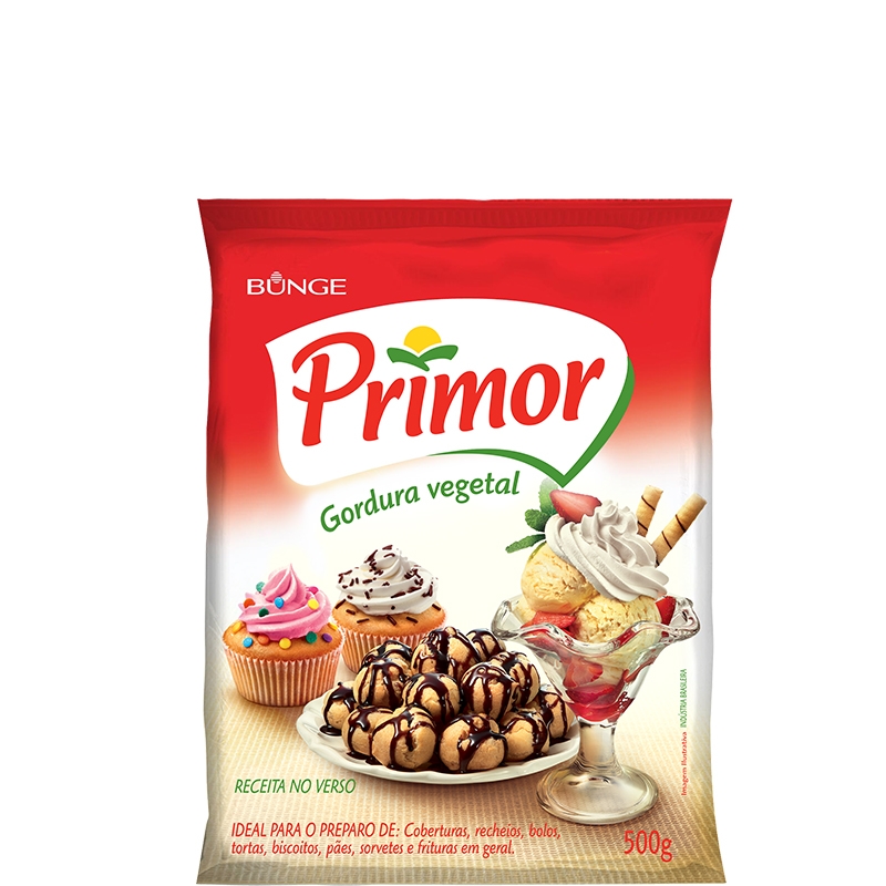 Gordura Hidrogenada Primor 500grs 24 uni.