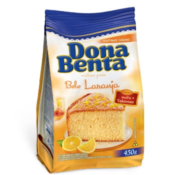 Mistura para Bolo Laranja Dona Benta 450grs - 12 uni.