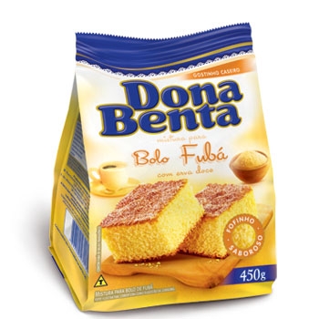 Mistura para Bolo Fubá Dona Benta 450grs - 12 uni.