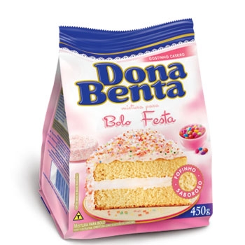 Mistura para Bolo Festa Dona Benta 450grs - 12 uni.