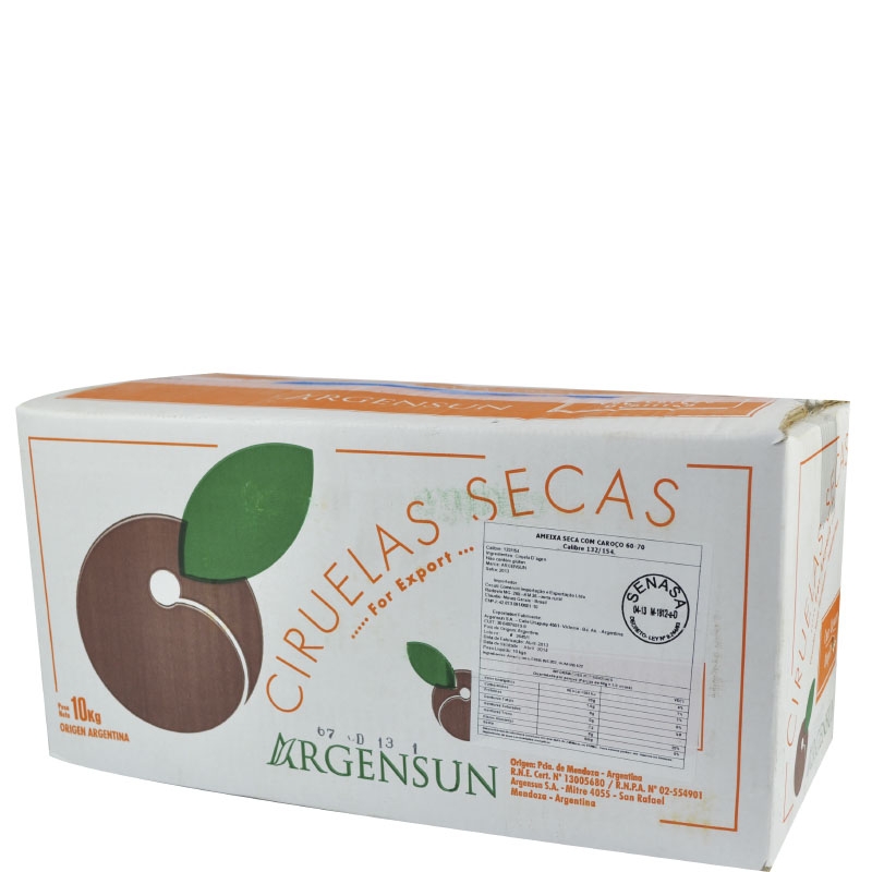 Ameixa Seca c/ Caroço Importada 110/132 10 Kg