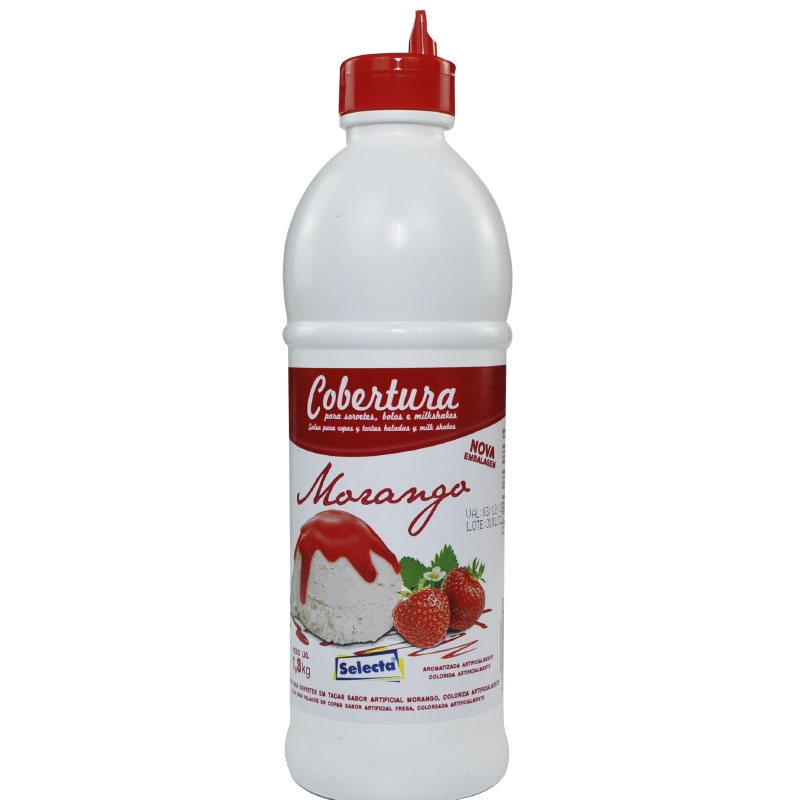 Cobertura para Taças Morango - 1,3kg