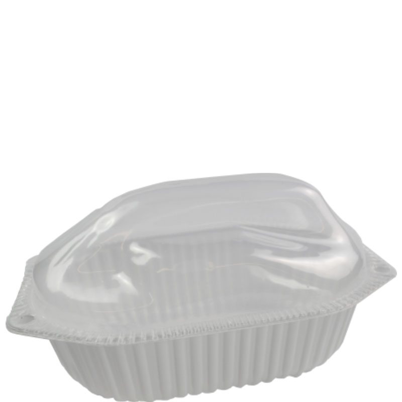 Embalagem PVC G 100 Frango Assado Branca 100 uni.