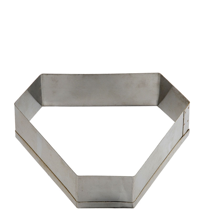 Aro Cortador Triângulo Inox 20 x 5 cm Doupan