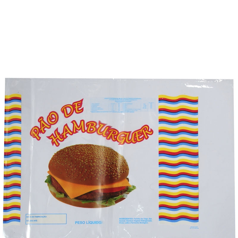 Embalagem Pão de Hamburguer 25/34/04 100 uni.