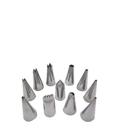Jogo de Bico p/ Confeitar Inox 16 Peças Doupan
