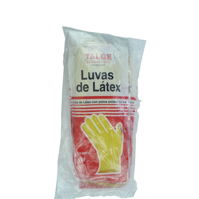 Luva para Limpeza Amarela Media 1 par.