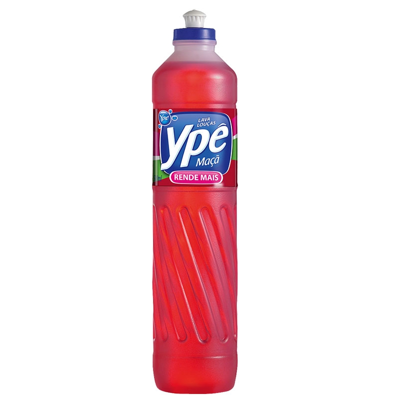 Detergente Liq. Ypê Maça - Caixa com 24 unidades de 500ml