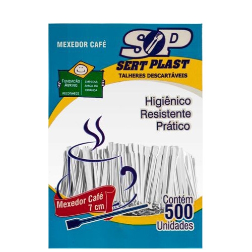 Mexedor Café Cristal Sert Plast 500 uni.