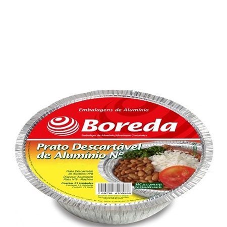 Marmitex Nº 5 Fechamento Manual Boreda - Caixa 100 uni.