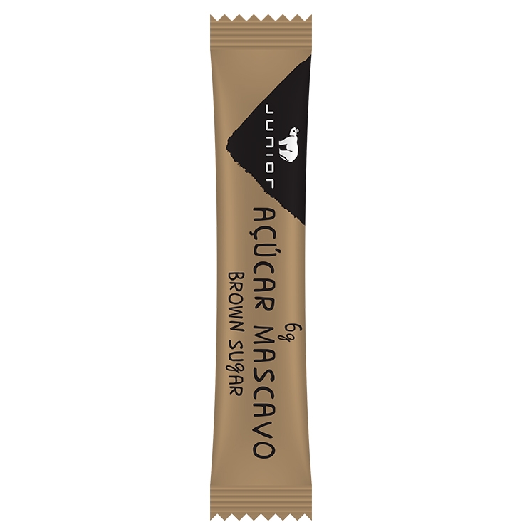 Sachet Açúcar Mascavo Junior 250 uni. de 6 grs			