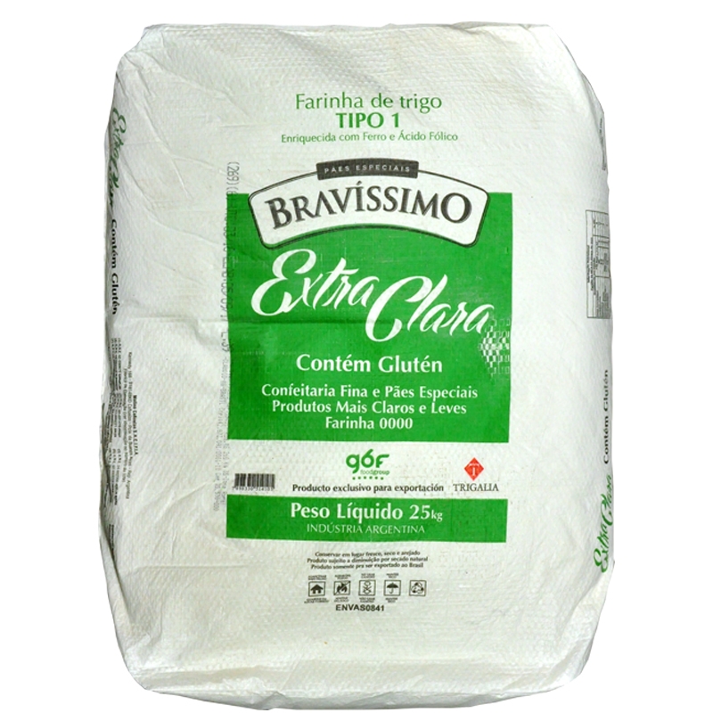 Farinha de Trigo Especial 0000 Bravíssimo - 25kg