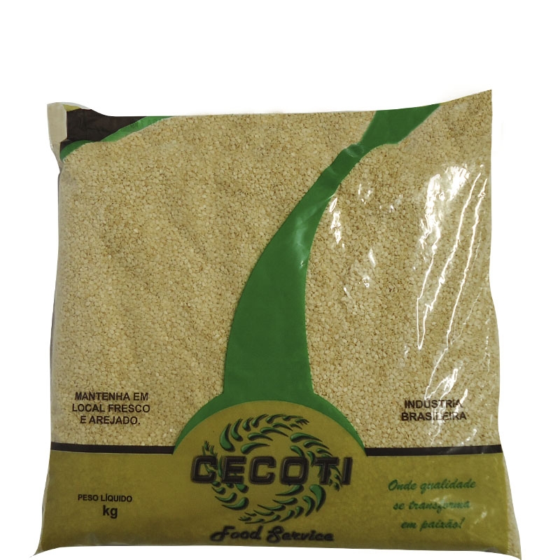 Gergelim Branco Descascado CECOTI 5Kg