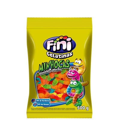 Bala Minhoca Brilho Fini 500grs