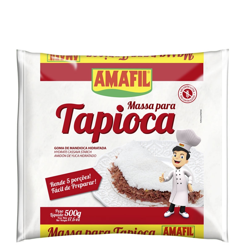 Massa p/ Tapioca Amafil - 20 uni. de 500 grs.
