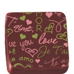 Stalden Transfers Love You Verde/Rosa Folha 29/39 cm