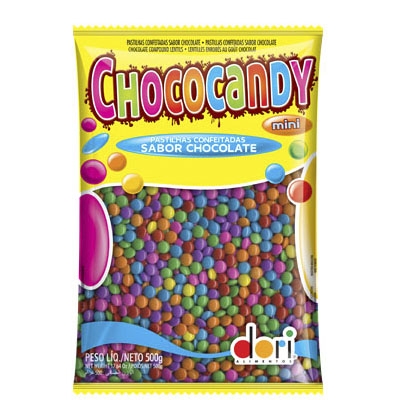 Dori Mini Chococandy Colorido 500 grs		