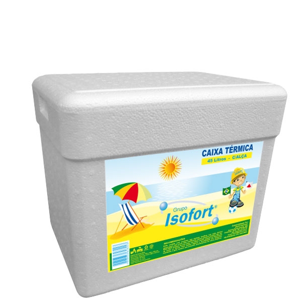Caixa Térmica Isopor Isofort 45 L