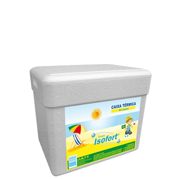 Caixa Térmica Isopor Isofort 3 L