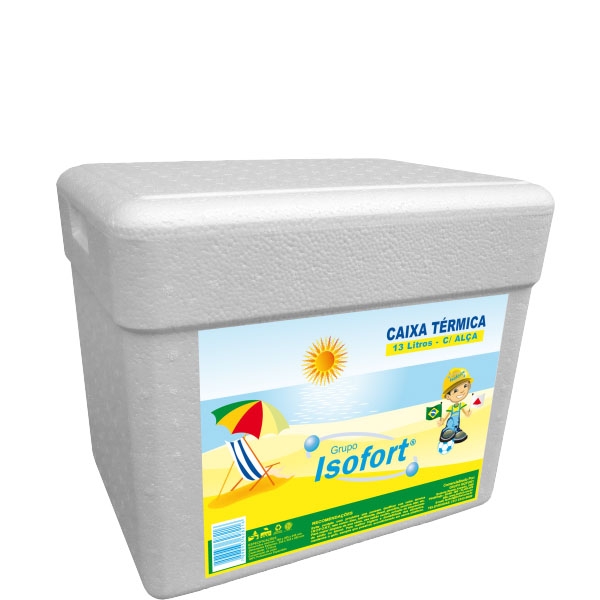 Caixa Térmica Isopor Isofort 13 L c/ Alça