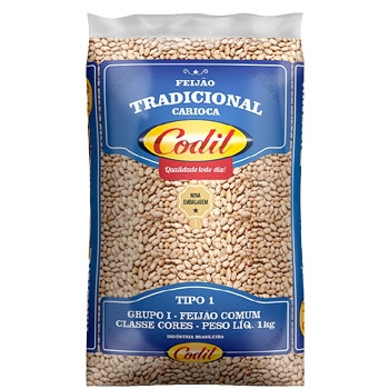 Feijão Carioca Codil 1kg - 10 uni.