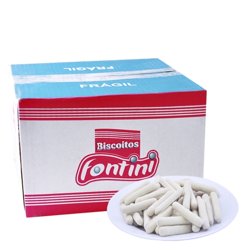 Biscoitos Amanteigados Palito Chocolate Branco Fontini 2,5 Kg