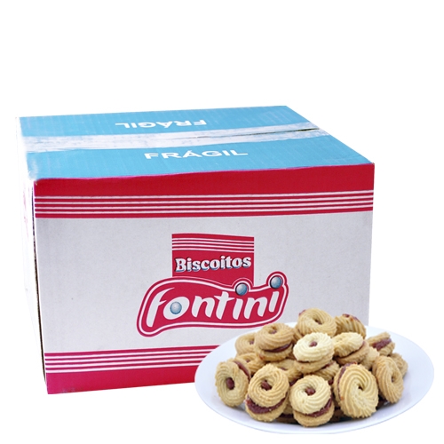 Biscoitos Amanteigados Rosca Casada Fontini 2,5 Kg