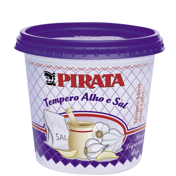 Tempero Pirata Alho e Sal 1 Kg			
