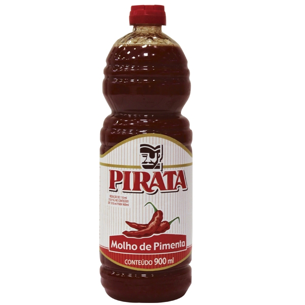 Molho de Pimenta Pirata 12 uni. de 900 ml			