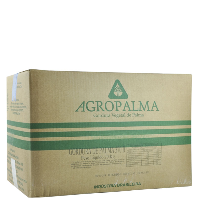 GORDURA MASSA 370 B AGROPALMA 20 KG